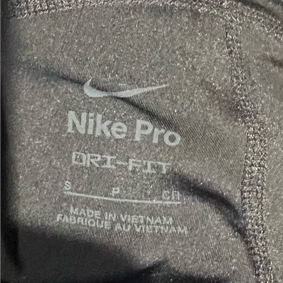 Nike Pro Women's Mid Rise Mesh Panel Black Leggings Size Small - Picture 5 of 5